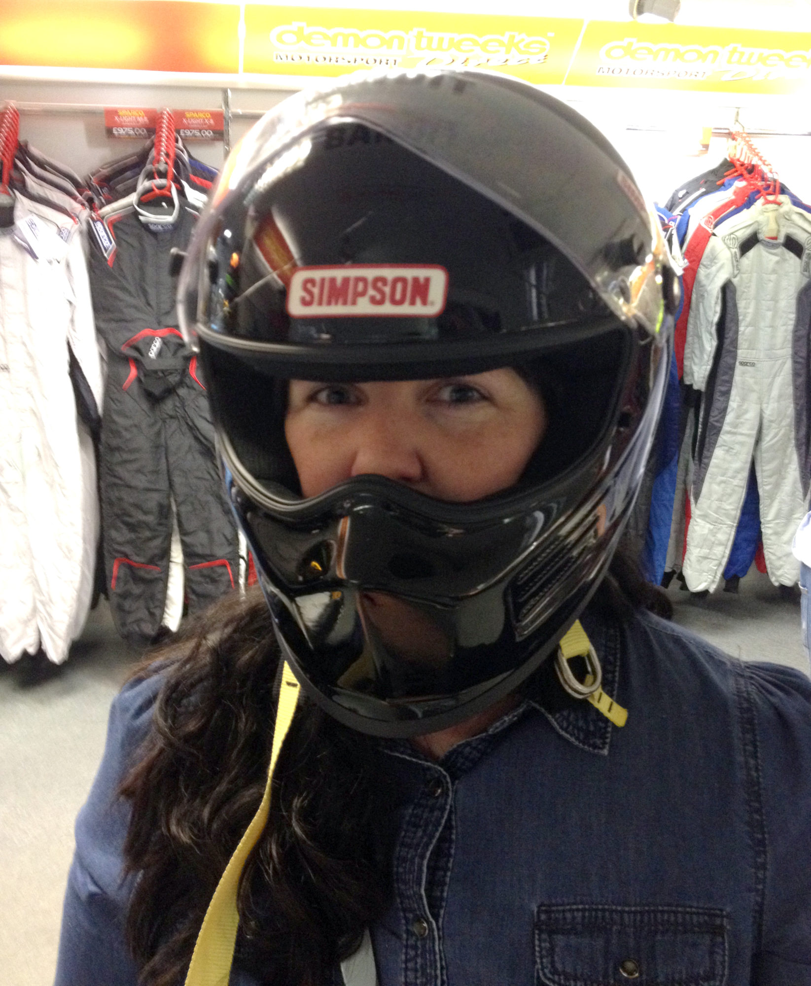 Helmet Shopping at Demon Tweeks I Don't Like Peas